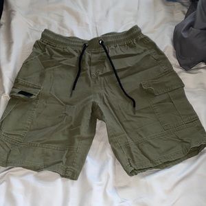 Shein olive cargo shorts